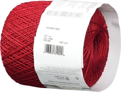Coats Crochet Red Heart Classic Crochet, Thread Size 10, Victory Red in Kuwait