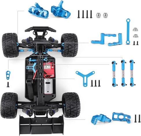 HAIBOXING RC Cars Metal Spare Parts, 1/18 RC Trucks Replacement Parts Apply to 2021 New Version 18858 & 18859 &18859A in Saudi Arabia
