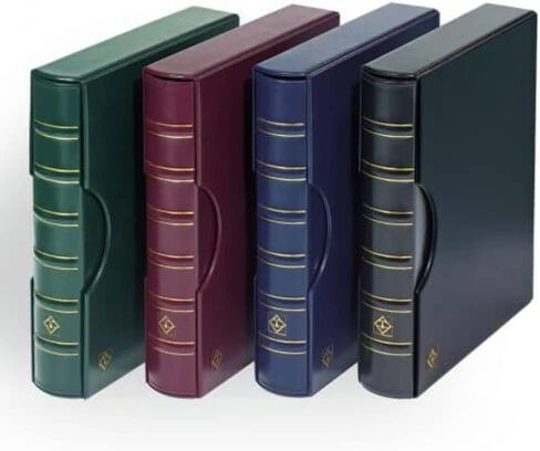 Lighthouse Black Classic Grande 3-Ring Binder with Slipcase Storage Case for Coins, Stamps, Currency, Bank Notes, Documents, and Other Collectibles - Pages Sold Separately in Saudi Arabia