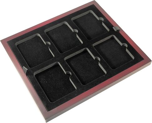 Coin Tray for 28 Small or Air-Tite "A" Capsules fits in Mahogany Finish Wood Display Case in Saudi Arabia