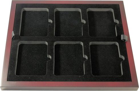 Coin Tray for 28 Small or Air-Tite "A" Capsules fits in Mahogany Finish Wood Display Case in Saudi Arabia
