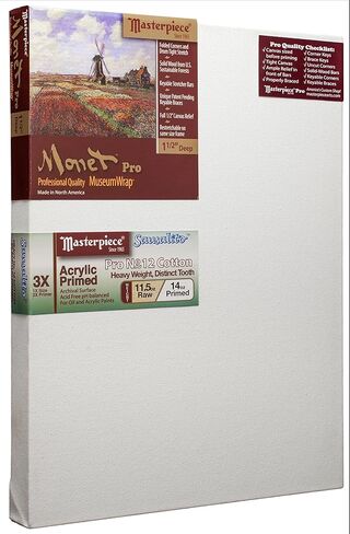 MASTERPIECE Z1MS-0520 Monet Pro 1.5 بوصة Sausalito عميق الوزن والملمس 14 أونصة من القطن الممدد 5 بوصة × 20 بوصة أبيض in Saudi Arabia