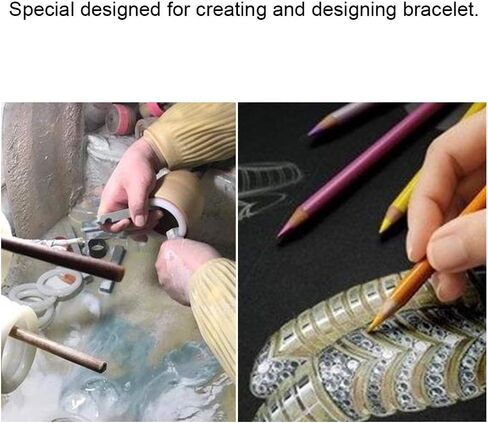 Carving Wax, Jewelry Bracelet Wax Casting Tube Hole Solid Bracelets Circle Mold Jewelry Making Accessory Engraving Wax Tool for Ring Earring Bracelet Modes Making Wax Carving Tools (Oval M) in Saudi Arabia