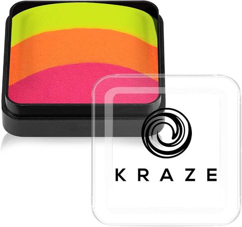 Kraze FX Dome Cake - Bliss (25 gm), Professional Face and Body Painting Split Cake, Hypoallergenic, Safe & Non-Toxic, Child Friendly, Ideal for Fairs, Carnivals, Party & Halloween in Kuwait