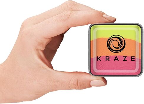 Kraze FX Dome Cake - Bliss (25 gm), Professional Face and Body Painting Split Cake, Hypoallergenic, Safe & Non-Toxic, Child Friendly, Ideal for Fairs, Carnivals, Party & Halloween in Kuwait