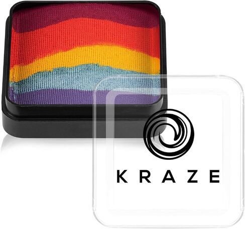 Kraze FX Dome Cake - Bliss (25 gm), Professional Face and Body Painting Split Cake, Hypoallergenic, Safe & Non-Toxic, Child Friendly, Ideal for Fairs, Carnivals, Party & Halloween in Kuwait