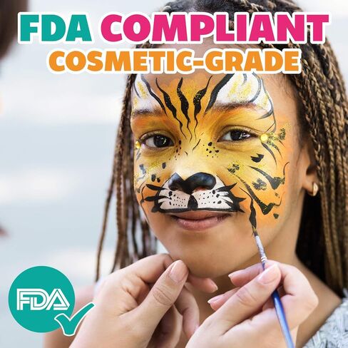 Kraze FX Dome Cake - Bliss (25 gm), Professional Face and Body Painting Split Cake, Hypoallergenic, Safe & Non-Toxic, Child Friendly, Ideal for Fairs, Carnivals, Party & Halloween in Kuwait