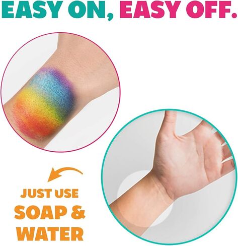 Kraze FX Dome Cake - Bliss (25 gm), Professional Face and Body Painting Split Cake, Hypoallergenic, Safe & Non-Toxic, Child Friendly, Ideal for Fairs, Carnivals, Party & Halloween in Kuwait