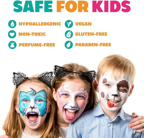 Kraze FX Dome Cake - Bliss (25 gm), Professional Face and Body Painting Split Cake, Hypoallergenic, Safe & Non-Toxic, Child Friendly, Ideal for Fairs, Carnivals, Party & Halloween in Kuwait
