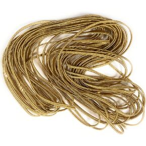 2 مللي متر 1/16 ''خردل (ذهبي) Soutache رايون حبل مضفر الديكور ، الخياطة ، سلسلة تشذيب اللحف ، جديلة 10 ياردة in Kuwait