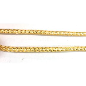 Weave Gold Cord Trims 1/8" (3.5mm) Decorative Cord Metallic/Rayon 5 Yards in Saudi Arabia