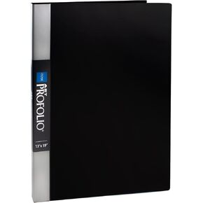 Itoya Original Art ProFolio 13x19 Black Photo Album Book with 48 Pages - Protective Binder with Plastic Sleeves in Saudi Arabia