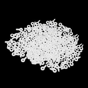300Pcs 4mmX8mm Eye Hooks Screw Eyes Eyelets Screws for Handmade Crafts Black in Saudi Arabia