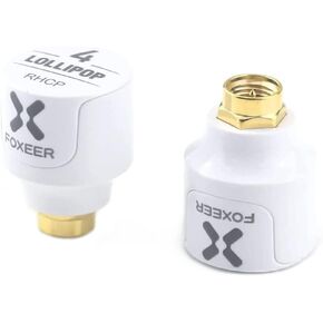 2pcs FOXEER FPV Antenna Lollipop 4 5.8GHz RHCP 2.6Dbi Stubby Antenna SMA for FPV Drone Racing Quadcopeter Multicopter Fatshark Goggles TX RX(White-SMA) in Saudi Arabia