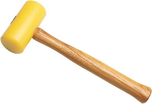 4 Oz 1-1/4" Face Size 1 Yellow Plastic Mallet Non-Marring Jewelry Making Precious Metal Forming Hammer in Saudi Arabia