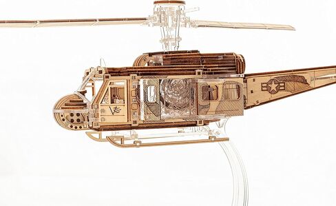 فيتير موديلز مجموعة نموذج طائرة هليكوبتر فالكيرجا - نموذج عالي الجودة للبالغين - هيكل متين من الخشب الرقائقي والبلاستيك - محرك باب مفتوح - مروحة متحركة in Kuwait