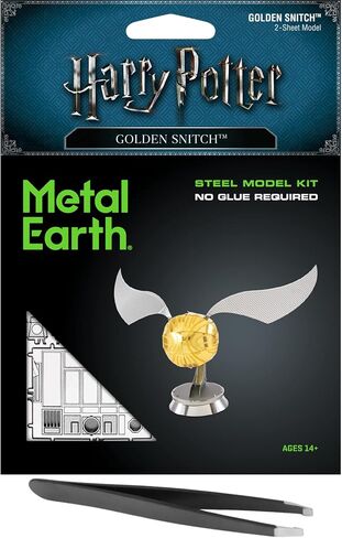 Metal Earth Fascinations Harry Potter Golden Snitch 3D Metal Model Kit Bundle with Tweezers in Kuwait