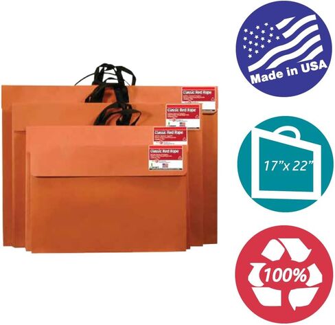 ستار برودكتس 43.18 سم × 55.88 سم، حقيبة فنية ورقية بمقبض منسوج ناعم - ملصق ومساحة تخزين فنية، 43.18 سم × 55.88 سم in Kuwait