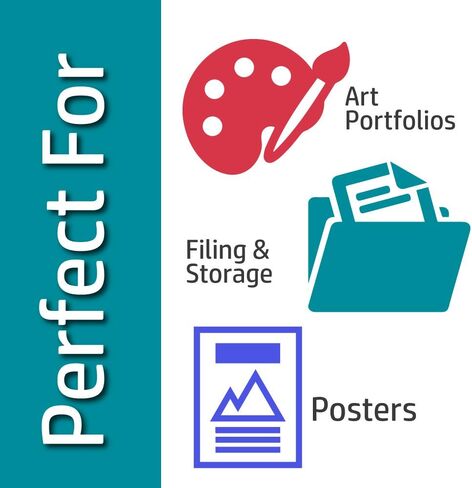 ستار برودكتس 43.18 سم × 55.88 سم، حقيبة فنية ورقية بمقبض منسوج ناعم - ملصق ومساحة تخزين فنية، 43.18 سم × 55.88 سم in Kuwait