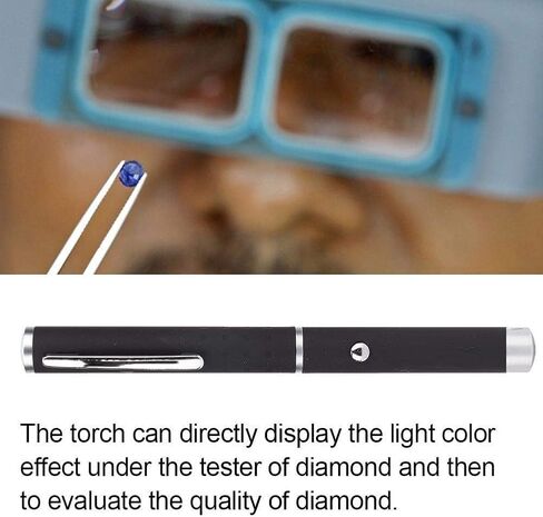 مجوهرات مصباح يدوي الماس قلم الماس r، محمول الماس الإلكتروني r صلابة الأحجار الكريمة أداة اختبار التقييم Diamondnite Moissanite Diamond r ضوء المجوهرات أداة الكشف in Kuwait