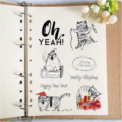 اي زد اس جي طوابع شفافة بتصميم قطط كرتونية لسجل القصاصات والبطاقات الزخرفية وصنع البوم الصور والحرف اليدوية من السيليكون مستلزمات الديكور الممتعة in Kuwait