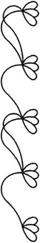 Quilting Creations Stencils for Machine and Hand Quilting - 3 Quilting Stencils for Border Patterns | Terry Twist Heart Border, Terry Twist Feather Border, Border Plastic Quilt Stencil Set with Guide in Saudi Arabia