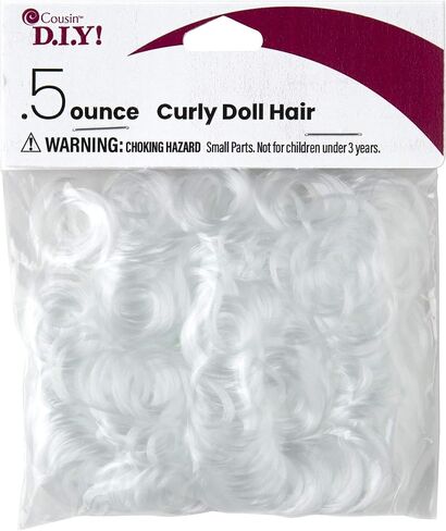 Cousin DIY White 5oz Curly Doll Hair in Saudi Arabia