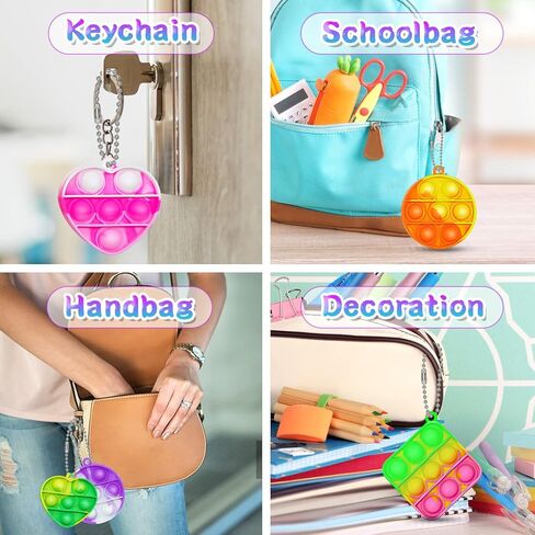 22 قطعة من ألعاب البوب ​​فيدجيت التي تفضلها الحفلات للأطفال الصغار، ألعاب صغيرة لسلسلة مفاتيح البوب، ألعاب فيدجيت الحسية، 3 أشكال لسلسلة مفاتيح البوب، ألعاب الأطفال، ألعاب الإجهاد، ألعاب فيدجيت للحفلات السائبة، مجموعة بوبر هدية للأولاد والبنات in Kuwait