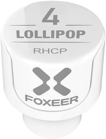 2pcs FOXEER FPV Antenna Lollipop 4 5.8GHz RHCP 2.5Dbi Stubby Antenna SMA for FPV Racing Drone Fatshark Goggles TX RX (White-SMA) in Saudi Arabia