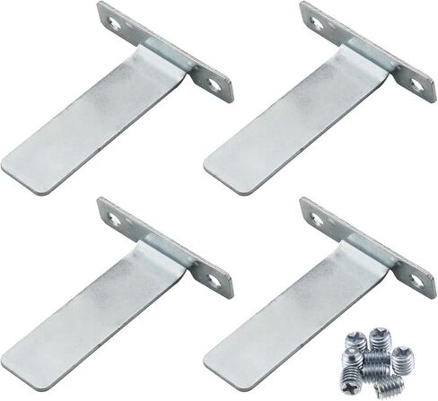 Easel Back DGHAOP 4pcs Aluminum Alloy Photo Frame Easel Stand with 8 Pieces Screws Picture Photo Frame Mirror Display Easel Back Board Backboard Holder in Saudi Arabia