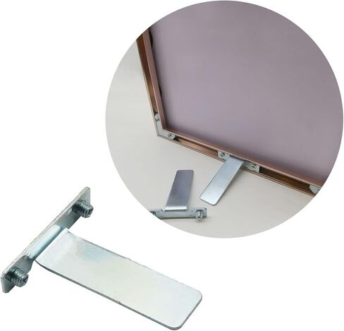 Easel Back DGHAOP 4pcs Aluminum Alloy Photo Frame Easel Stand with 8 Pieces Screws Picture Photo Frame Mirror Display Easel Back Board Backboard Holder in Saudi Arabia