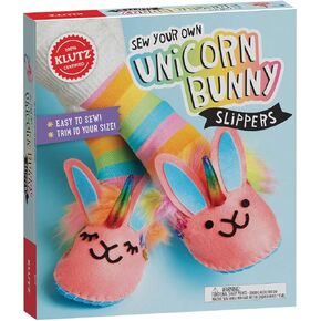 Klutz Sew Your Own Unicorn Bunny Slippers Craft Kit in Saudi Arabia