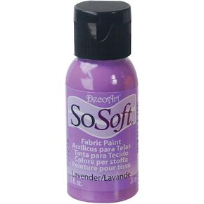DecoArt DSS19-26 SoSoft Fabric Acrylics Paint, 1-Ounce, Avocado Green