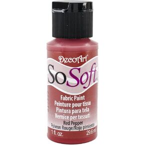 DecoArt DSS19-26 SoSoft Fabric Acrylics Paint, 1-Ounce, Avocado Green