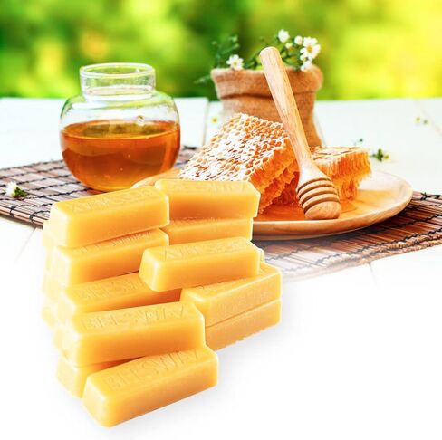 ألواح شمع العسل للاستخدام العام بنسبة 100% - ألواح 24 × 28.5 جم - مشاريع اصنعها بنفسك وصناعة الشموع وملمع الأثاث والحرف اليدوية. in Kuwait