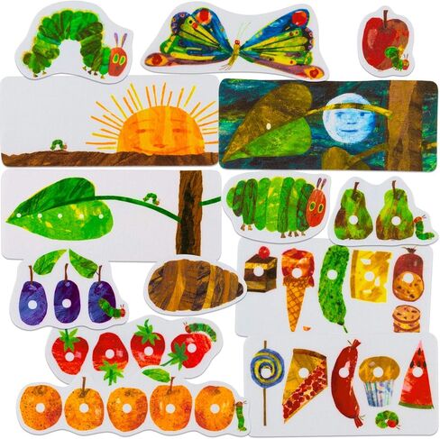 Little Folk Visuals The Very Hungry Caterpillar by Eric Carle - Felt Learning Toy Set, Precut Felt Board Figures for Kids and Toddlers, 14 Piece Set and Story Guide in Saudi Arabia