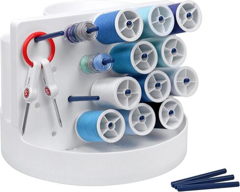 SINGER Sew-It-Goes Spin & Go Multipurpose Sewing Storage Container and Craft Organizer with Removable Drawers, Built-in Peg Board,Gray in Saudi Arabia