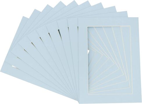 20x30 Mat for 24x36 Frame - Precut Mat Board Acid-Free Baby Blue 20x30 Photo Matte Made to Fit a 24x36 Picture Frame, Premium Matboard for Family Photos, Show Kits, Art, Picture Framing, Pack of 1 Mat in Kuwait