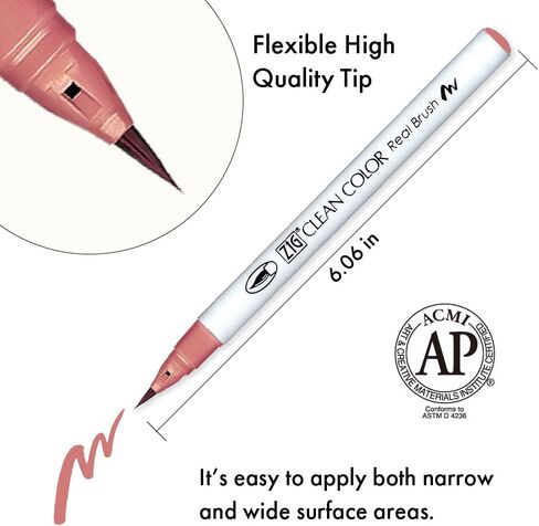 مجموعة فرشاة Kuretake ZIG CLEAN COLOR الحقيقية مكونة من 90 لونًا، معتمدة من AP، طرف فرشاة مرن، جودة احترافية، عديم الرائحة، خالية من الزيلين، سهلة إنشاء خطوط ضيقة وواسعة، صنع في اليابان in Saudi Arabia