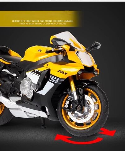 Russel Rainey for Yamaha YZF-R1 1/12 Alloy DieCast Motorcycle Model Toy Vehicle Collection Autobike Autocycle (Color : A) in Saudi Arabia