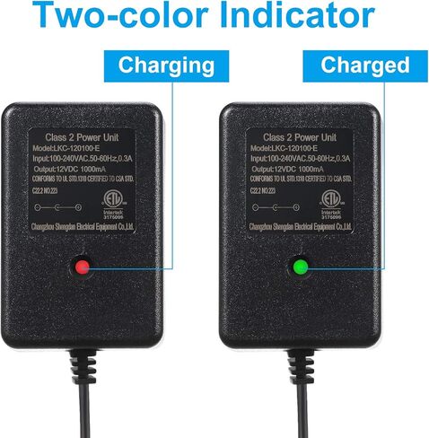 Weewooday 12V Charger for Kids Ride on Cars, 12 V Battery Charger for Ride on Toys with Charging Indicator Light for SUV Electric Ride Toy Battery Supply Power Accessories in Saudi Arabia