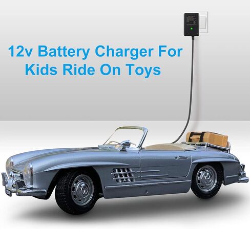 Weewooday 12V Charger for Kids Ride on Cars, 12 V Battery Charger for Ride on Toys with Charging Indicator Light for SUV Electric Ride Toy Battery Supply Power Accessories in Saudi Arabia