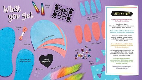 Klutz Sew Your Own Unicorn Bunny Slippers Craft Kit in Saudi Arabia