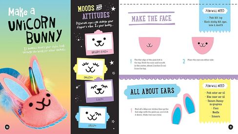Klutz Sew Your Own Unicorn Bunny Slippers Craft Kit in Saudi Arabia