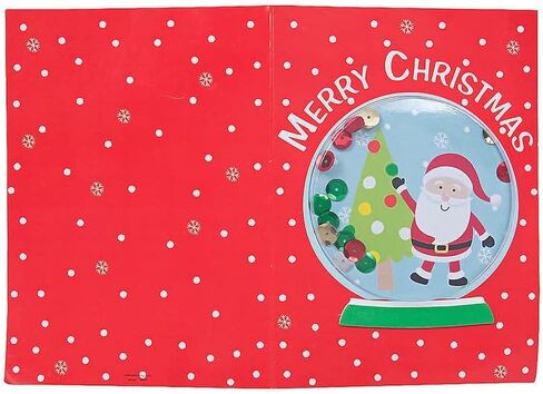مقاطعة كرافت - مجموعة أدوات صناعة كرات الثلج اللامعة لعيد الميلاد - شجرة عيد الميلاد | الهدايا | رقاقات الثلج (لصنع كرتين ثلجيتين) in Kuwait