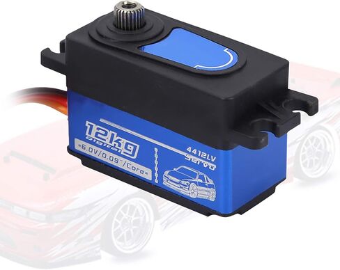 POCREATION RC Car Servo، 1:10 جهاز تحكم عن بعد الانجراف SPT4412LV 12 كجم مؤازرة منخفضة المستوى RC سيارة مؤازرة رقمية مؤازرة كبيرة التواء معدني لـ RV in Kuwait