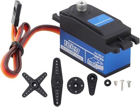 POCREATION RC Car Servo، 1:10 جهاز تحكم عن بعد الانجراف SPT4412LV 12 كجم مؤازرة منخفضة المستوى RC سيارة مؤازرة رقمية مؤازرة كبيرة التواء معدني لـ RV in Kuwait