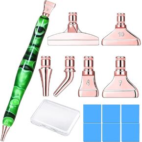 Diamond Painting Art Pen Tool Accessories,5D Handmade Resin Diamond painting Drill Pen Only Stylus, Nail Art Embroidery Diamond Painting Pen, Gem Rhinestone Picker Tool, Diamond Art Pen 7colors in Saudi Arabia