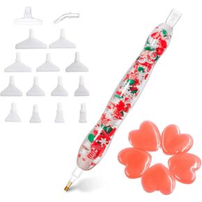 Diamond Art Pen, Diamond Painting Pen, Diamond Art Painting Accessories Tool Kit Drill Pen for Adult, 5D Resin Diamond Painting Drill Pen Stylus Tips Placers Heads Purple