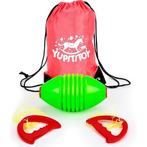 YUPITITOY Sliding Zoom Ball Toy and Fitness Game for Kids with Long, Nylon Rope and Heavy-Duty Plastic Grip Handles, Reverse Tug of War, Occupational Therapy, and Active Play in Saudi Arabia